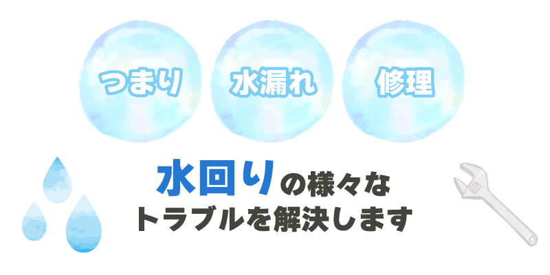 つまり・水漏れ・修理　水回りの様々なトラブルを解決します